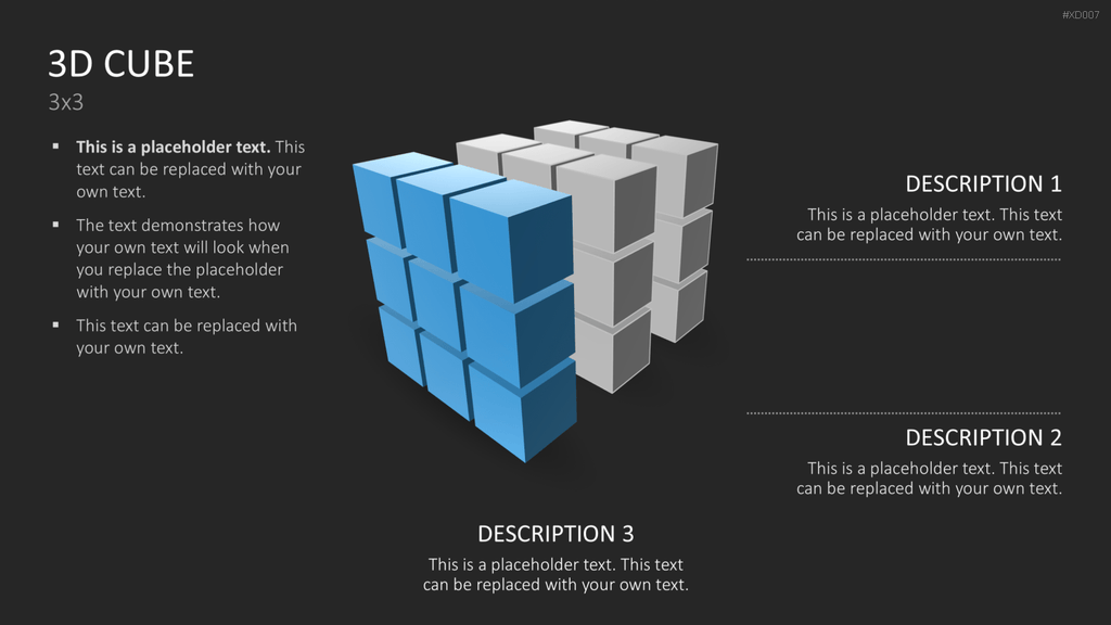 3D Würfel Bundle PowerPoint-Vorlage