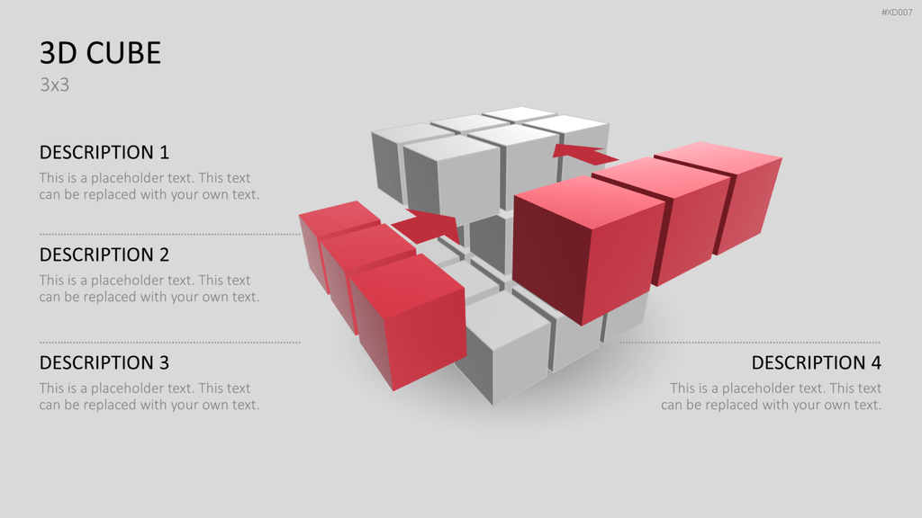 3D Würfel Bundle PowerPoint-Vorlage