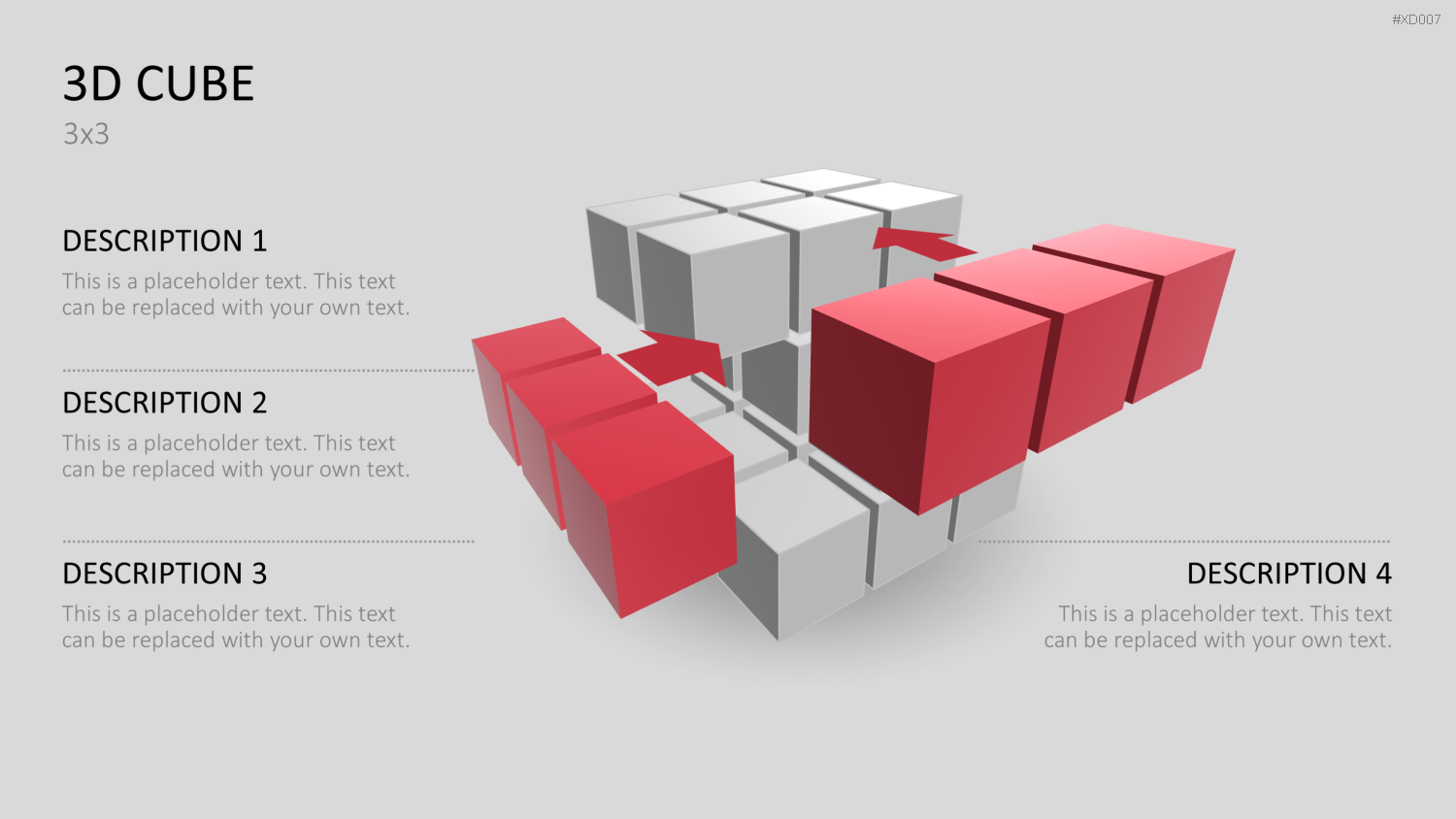 3D Würfel Bundle PowerPoint-Vorlage