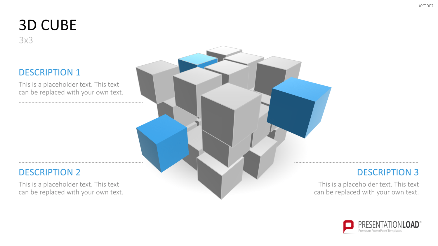 3D Würfel Bundle PowerPoint-Vorlage