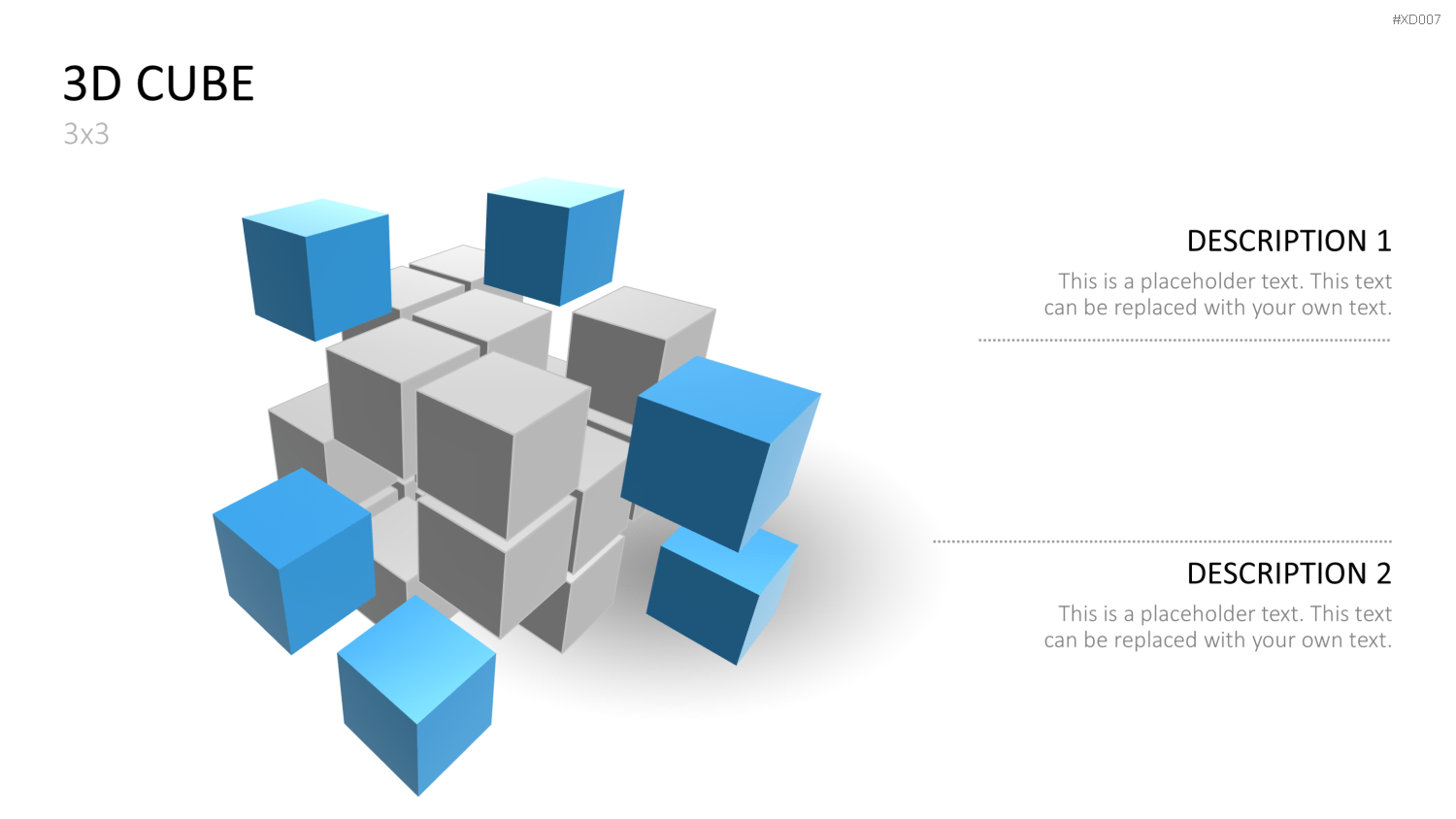 3D Würfel Bundle PowerPoint-Vorlage