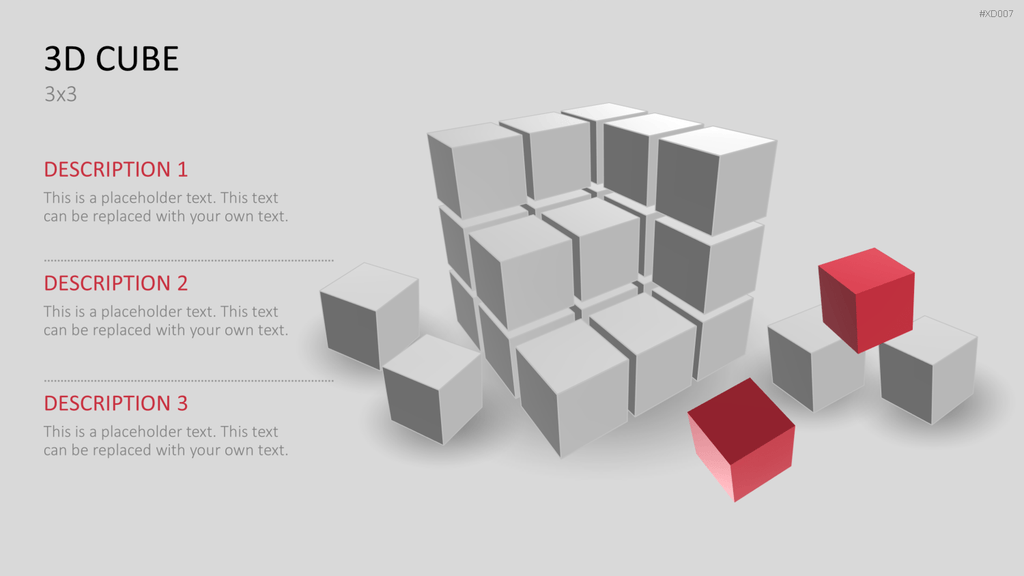 3D Würfel Bundle PowerPoint-Vorlage