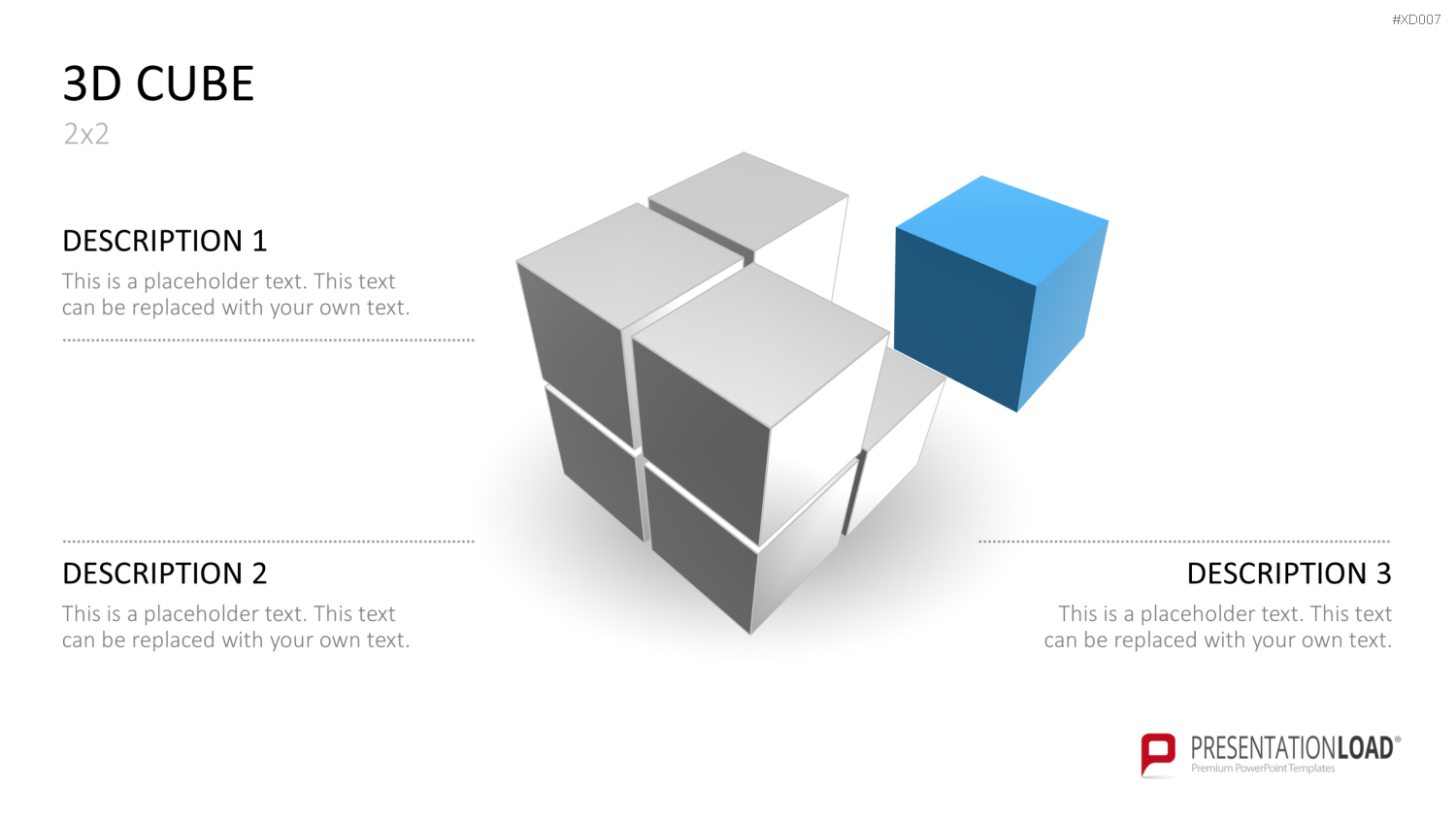 3D Würfel Bundle PowerPoint-Vorlage