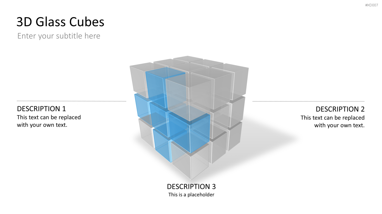3D Würfel Bundle PowerPoint-Vorlage