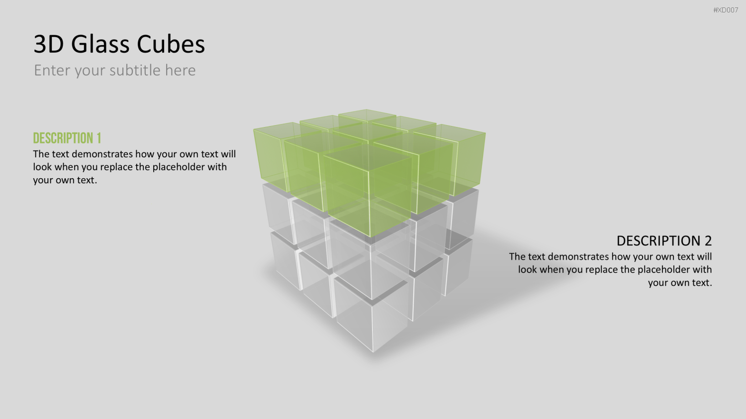 3D Würfel Bundle PowerPoint-Vorlage