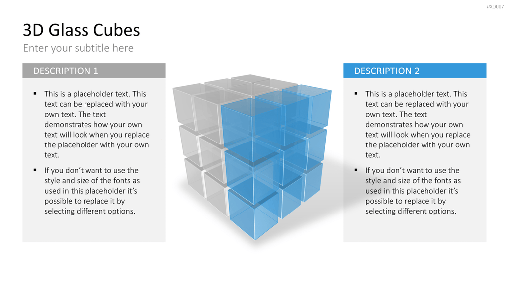 3D Würfel Bundle PowerPoint-Vorlage