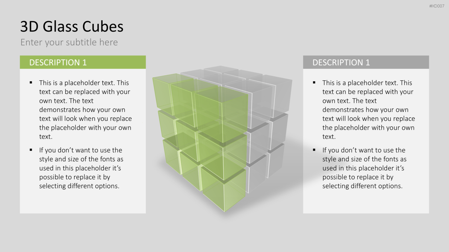 3D Würfel Bundle PowerPoint-Vorlage