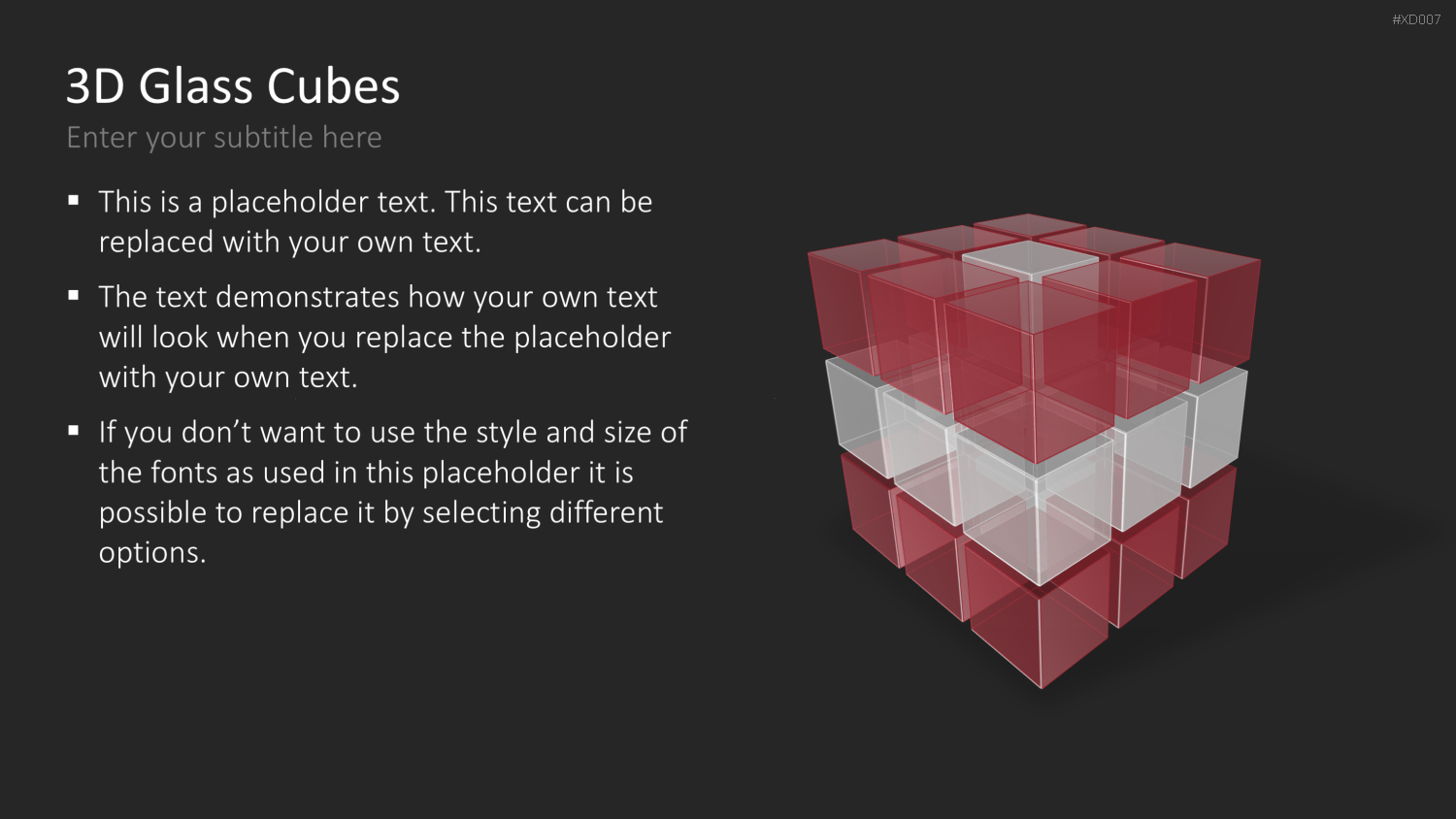 3D Würfel Bundle PowerPoint-Vorlage