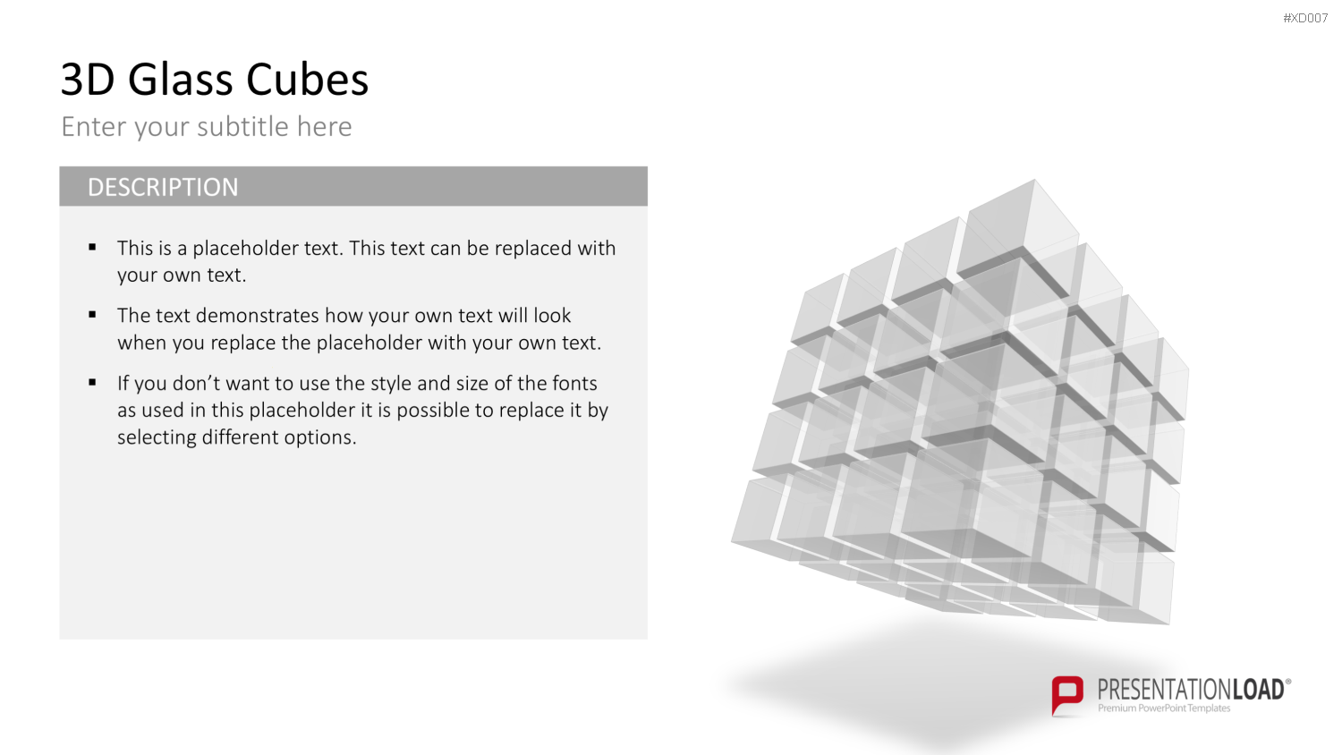 3D Würfel Bundle PowerPoint-Vorlage