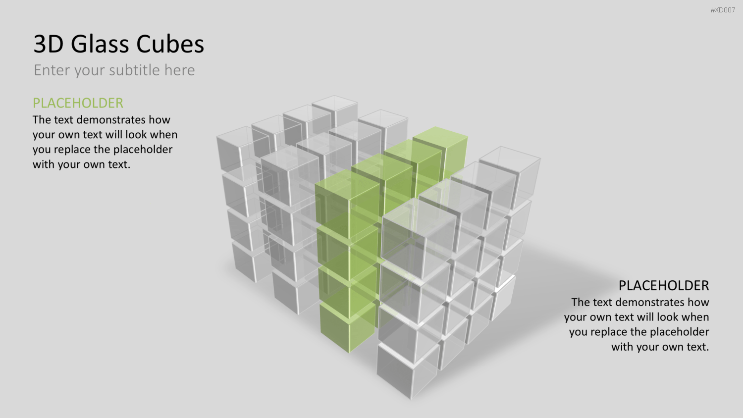 3D Würfel Bundle PowerPoint-Vorlage
