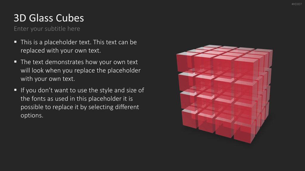 3D Würfel Bundle PowerPoint-Vorlage
