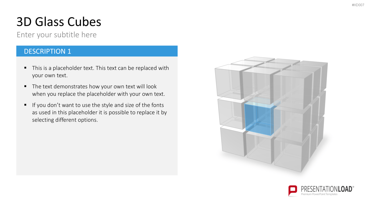 3D Würfel Bundle PowerPoint-Vorlage