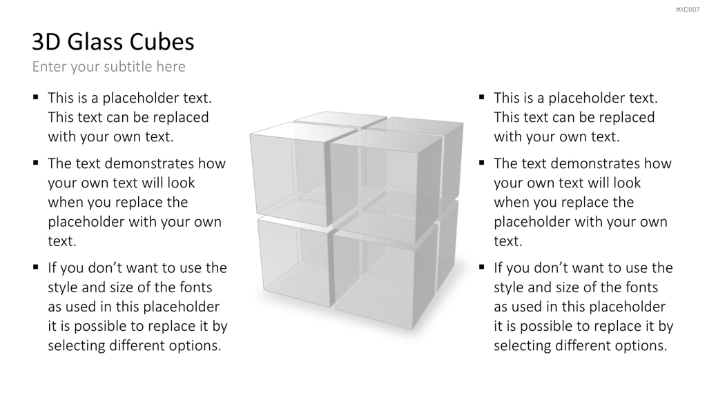 3D Würfel Bundle PowerPoint-Vorlage
