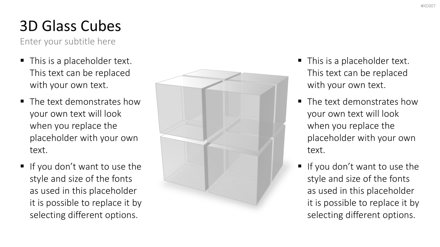 3D Würfel Bundle PowerPoint-Vorlage