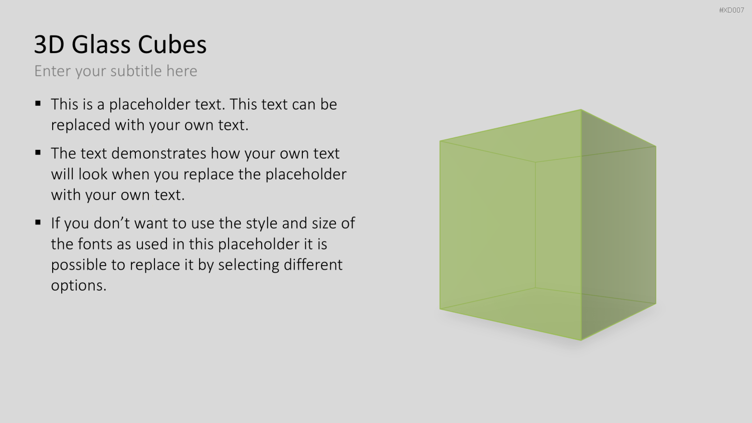 3D Würfel Bundle PowerPoint-Vorlage