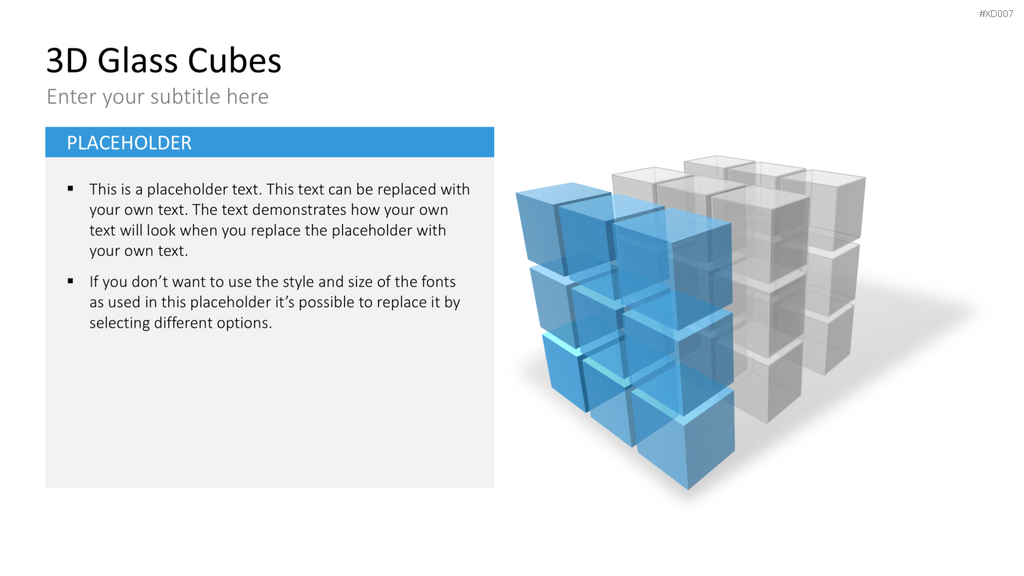 3D Würfel Bundle PowerPoint-Vorlage