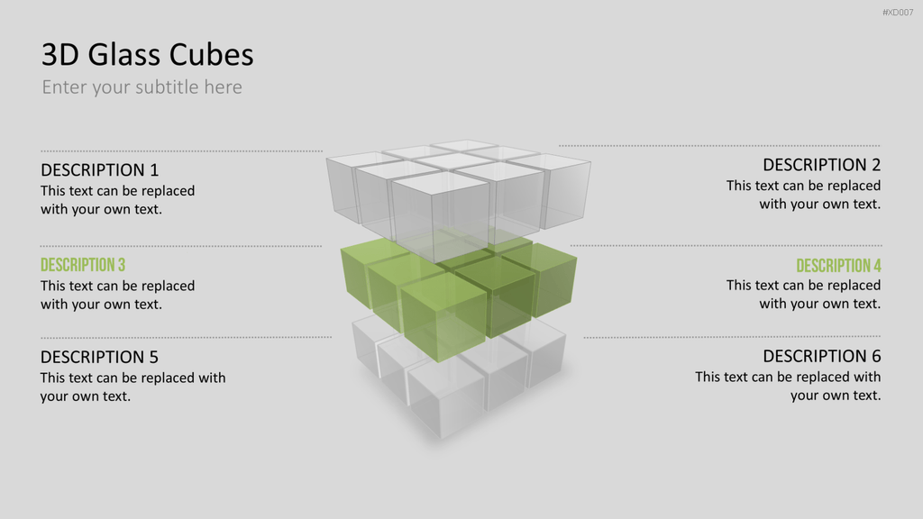 3D Würfel Bundle PowerPoint-Vorlage