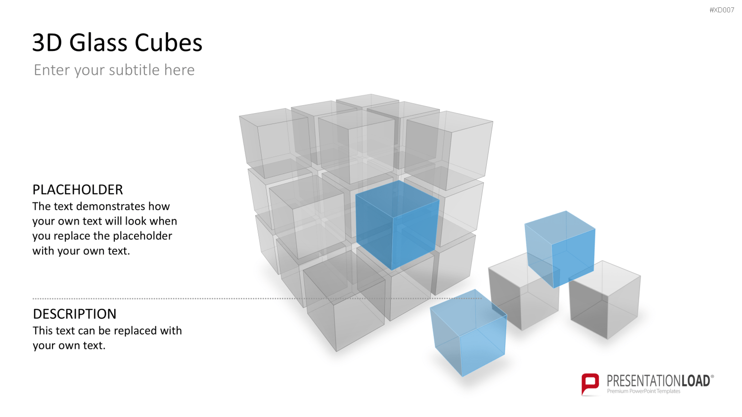 3D Würfel Bundle PowerPoint-Vorlage