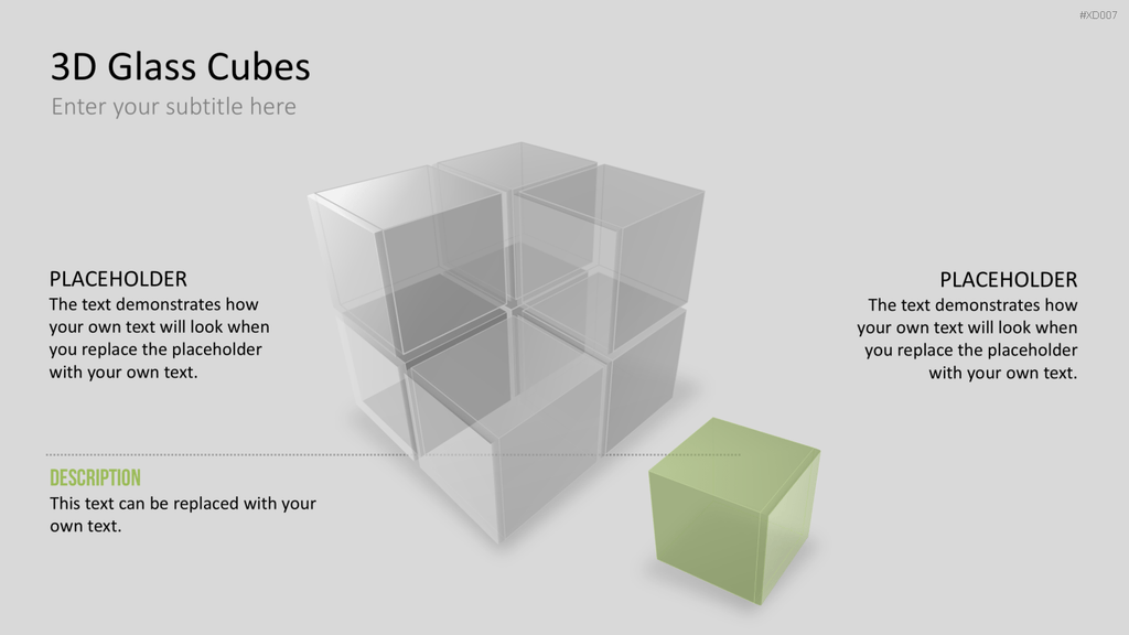 3D Würfel Bundle PowerPoint-Vorlage