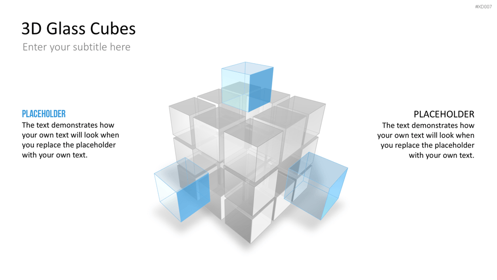 3D Würfel Bundle PowerPoint-Vorlage