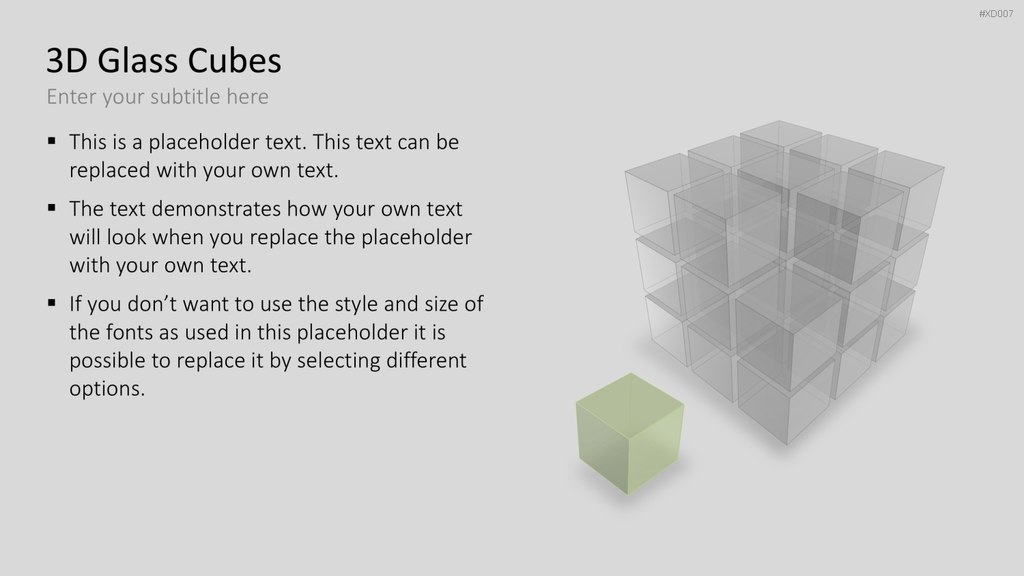 3D Würfel Bundle PowerPoint-Vorlage
