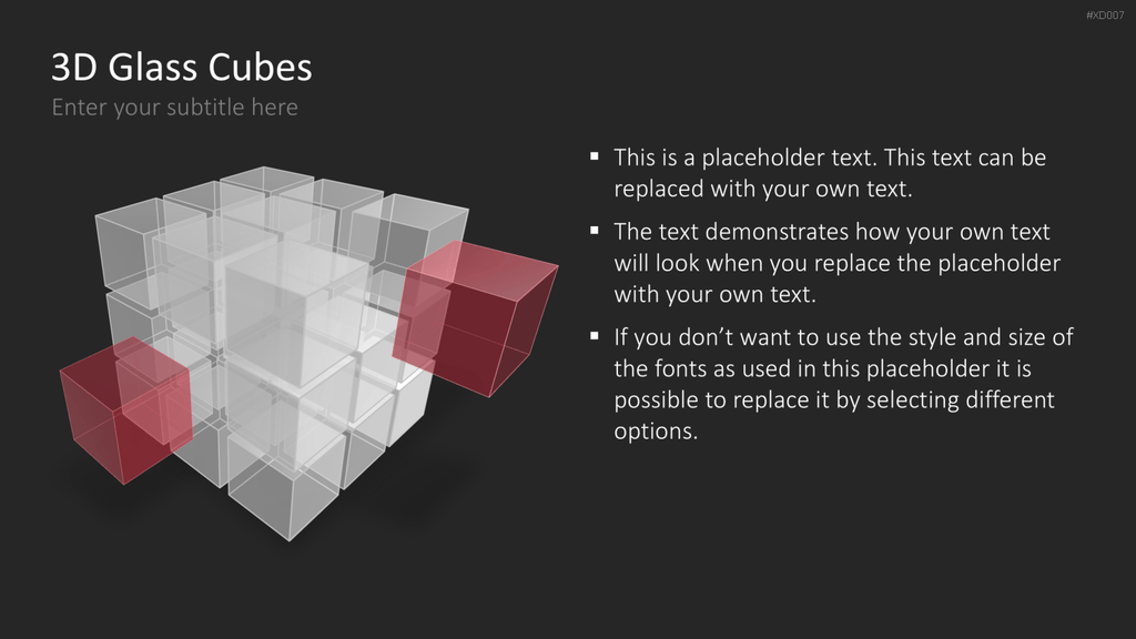 3D Würfel Bundle PowerPoint-Vorlage