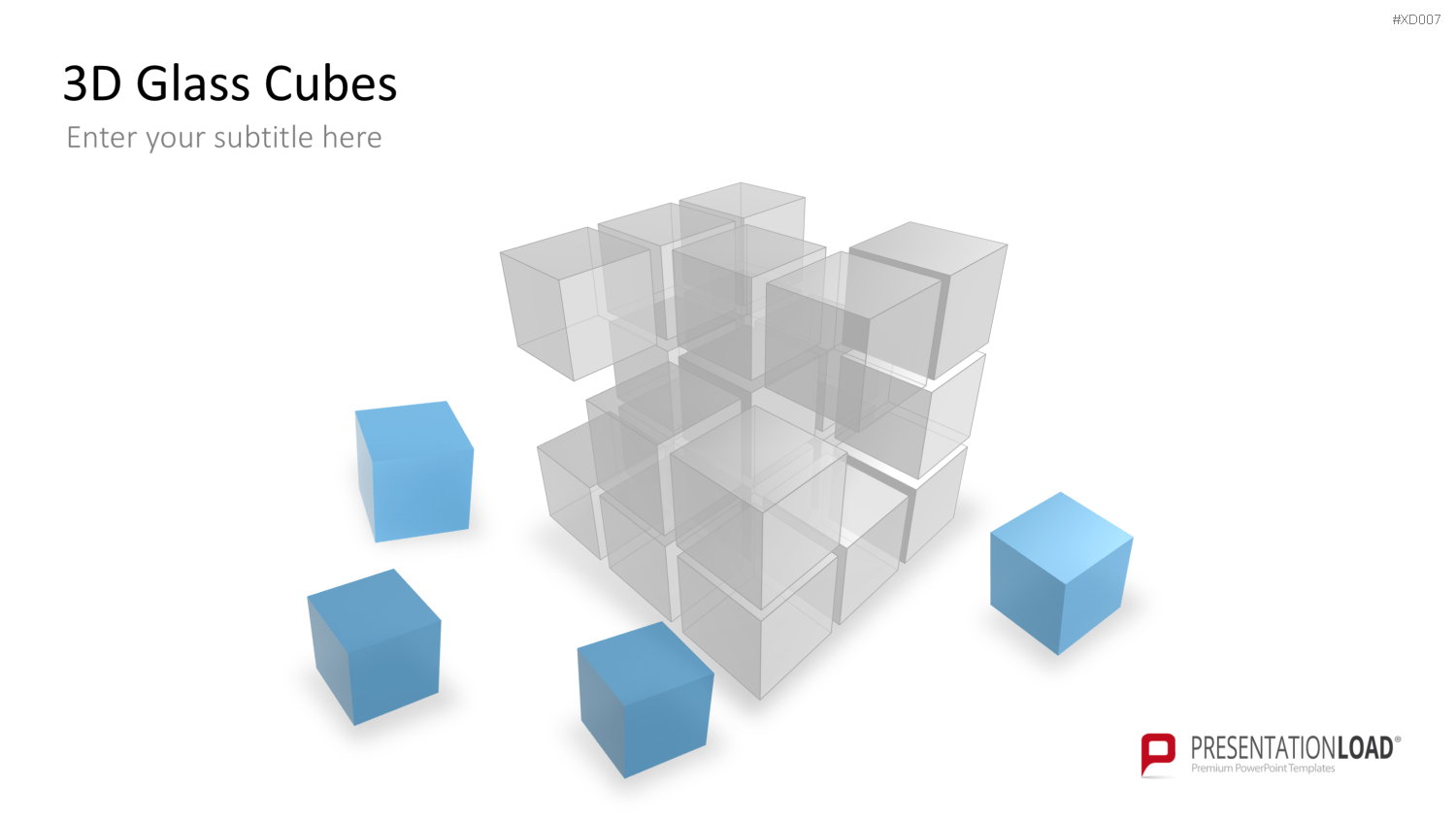 3D Würfel Bundle PowerPoint-Vorlage