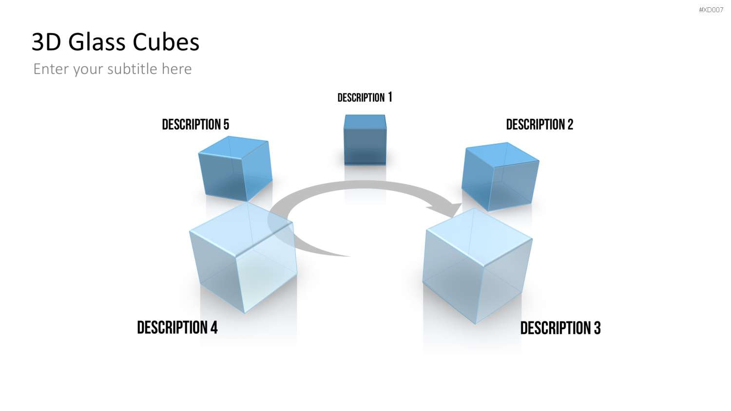 3D Würfel Bundle PowerPoint-Vorlage
