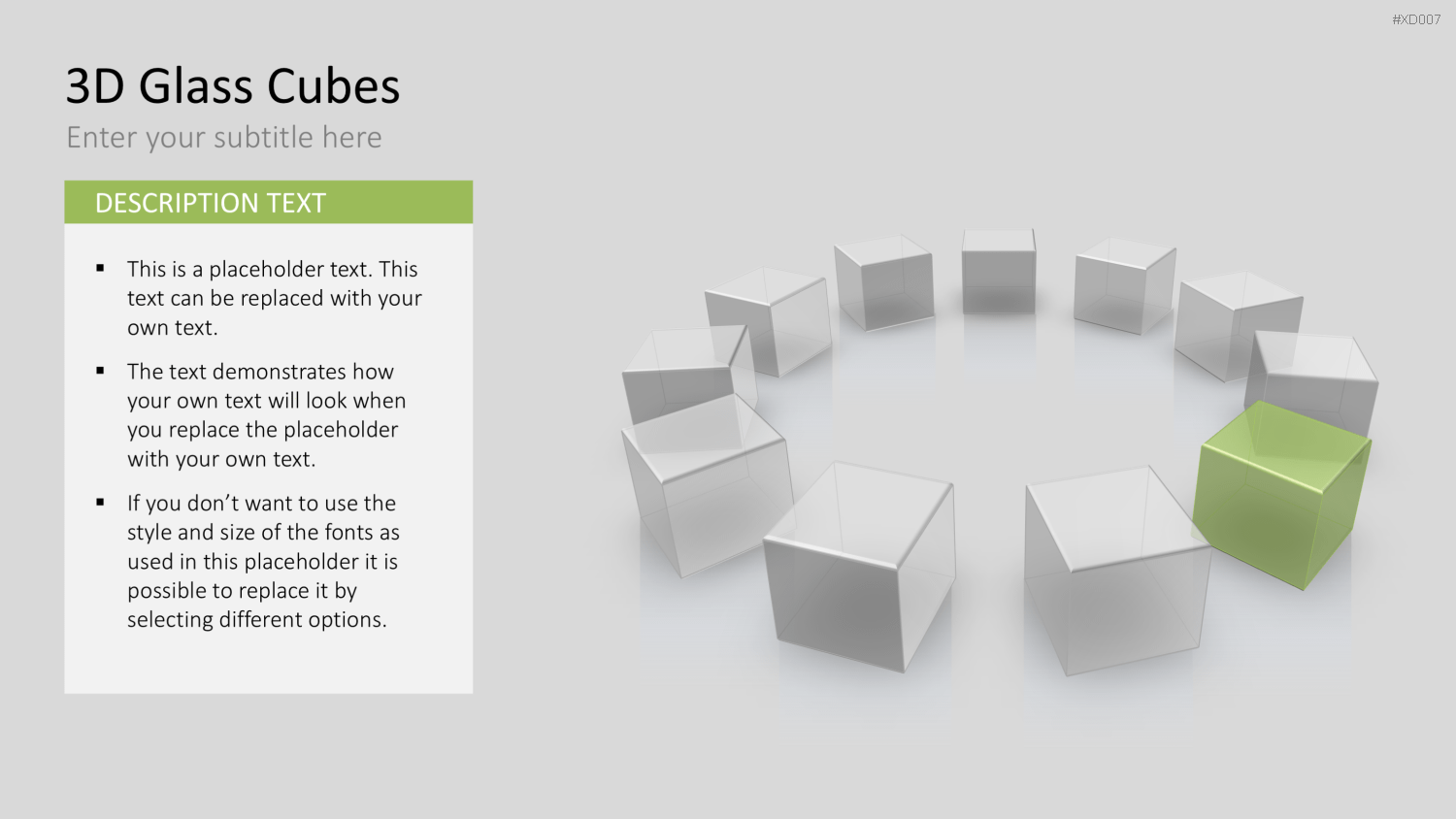 3D Würfel Bundle PowerPoint-Vorlage