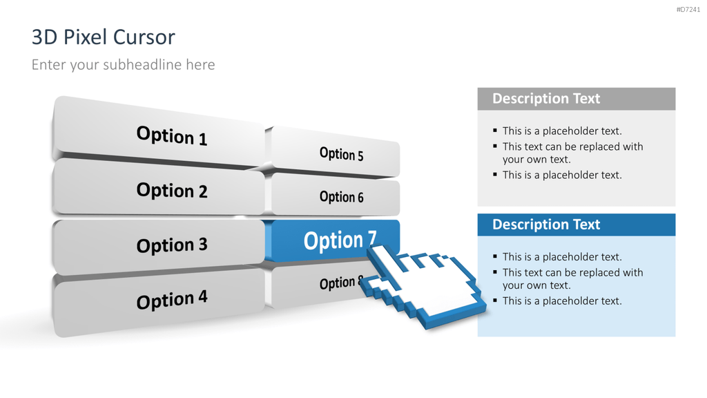 Cursors 3D PowerPoint-Vorlage