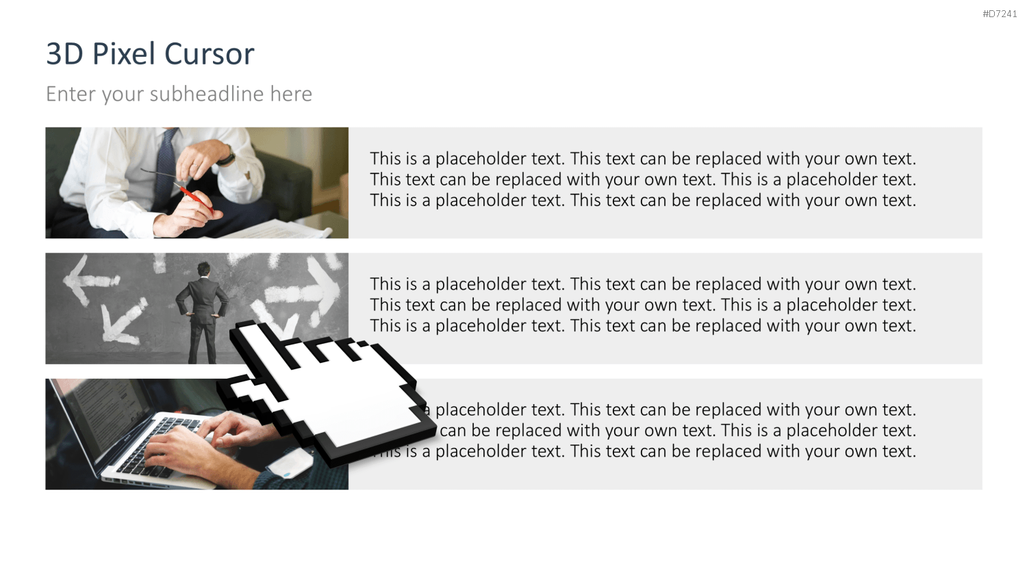 Cursors 3D PowerPoint-Vorlage
