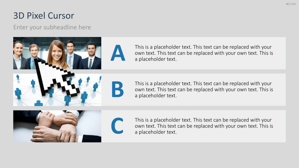 Cursors 3D PowerPoint-Vorlage
