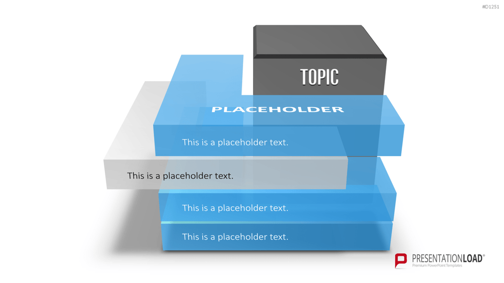 3D Ebenen / Blöcke PowerPoint-Vorlage