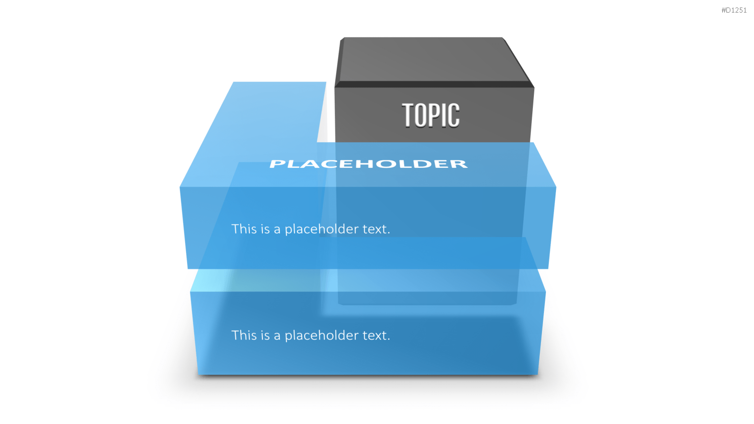 3D Ebenen / Blöcke PowerPoint-Vorlage