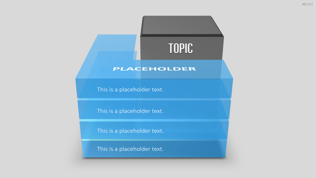 3D Ebenen / Blöcke PowerPoint-Vorlage