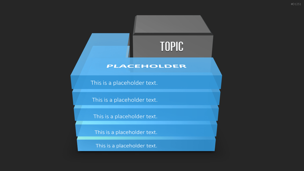 3D Ebenen / Blöcke PowerPoint-Vorlage