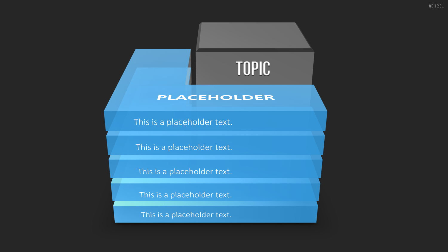 3D Ebenen / Blöcke PowerPoint-Vorlage