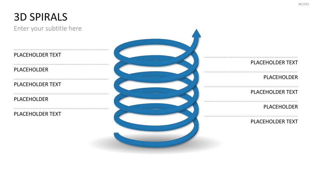 3D Spiralen PowerPoint-Vorlage