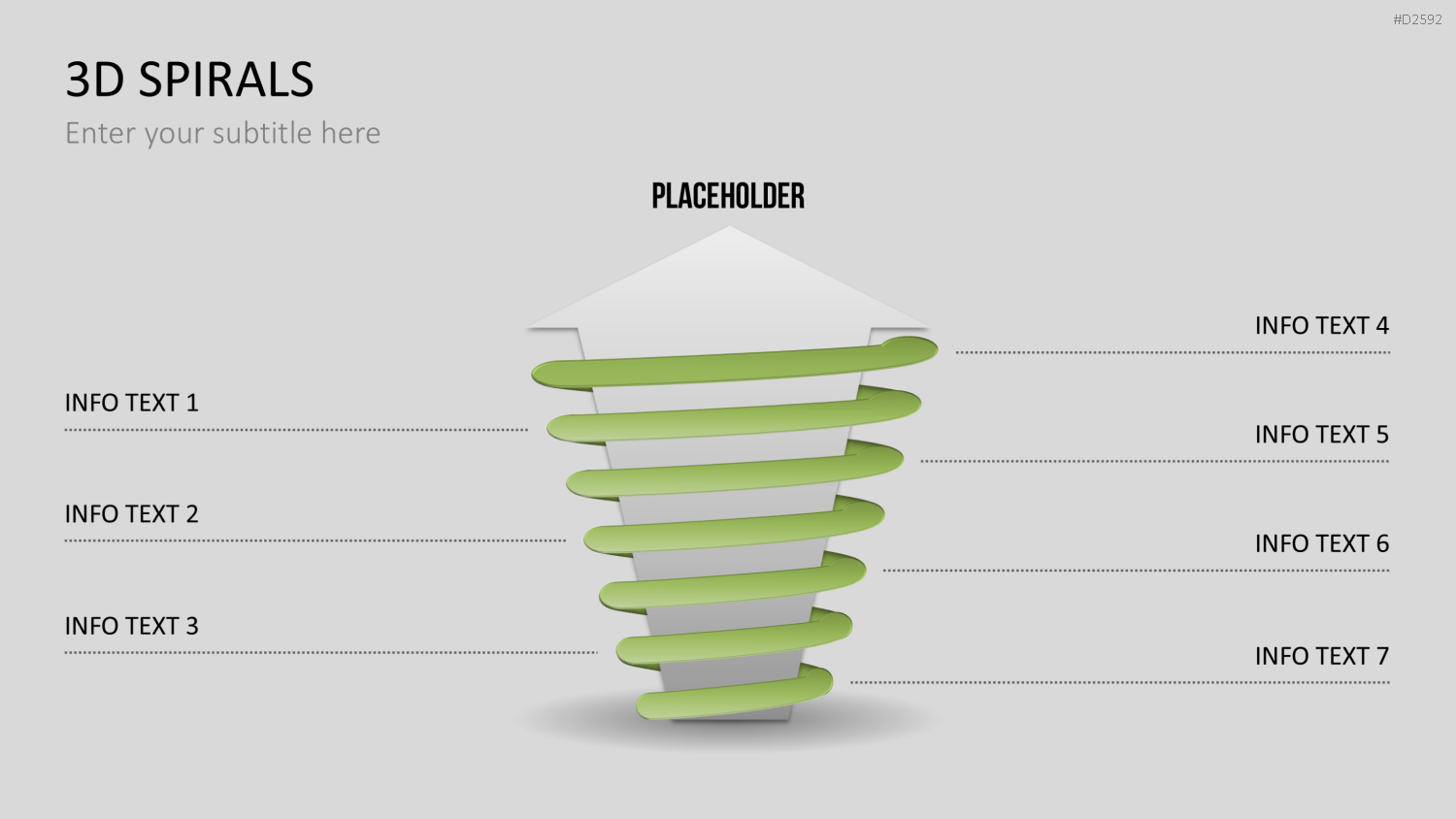 3D Spiralen PowerPoint-Vorlage