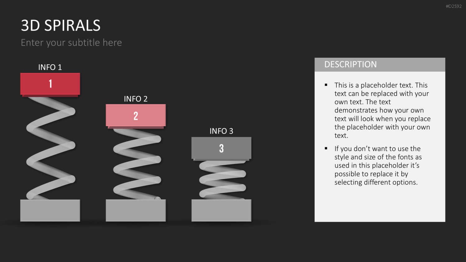 3D Spiralen PowerPoint-Vorlage