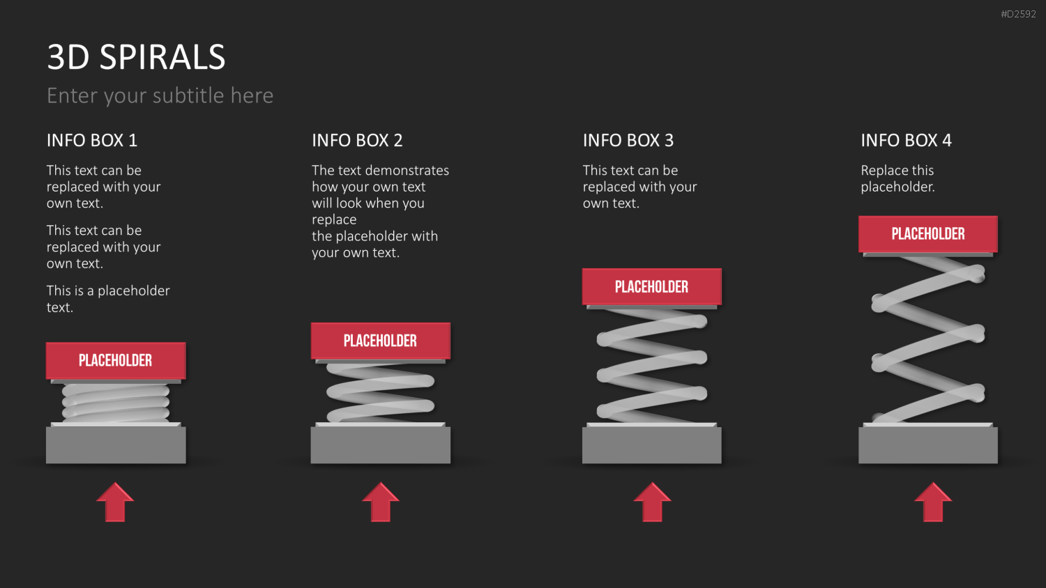 3D Spiralen PowerPoint-Vorlage