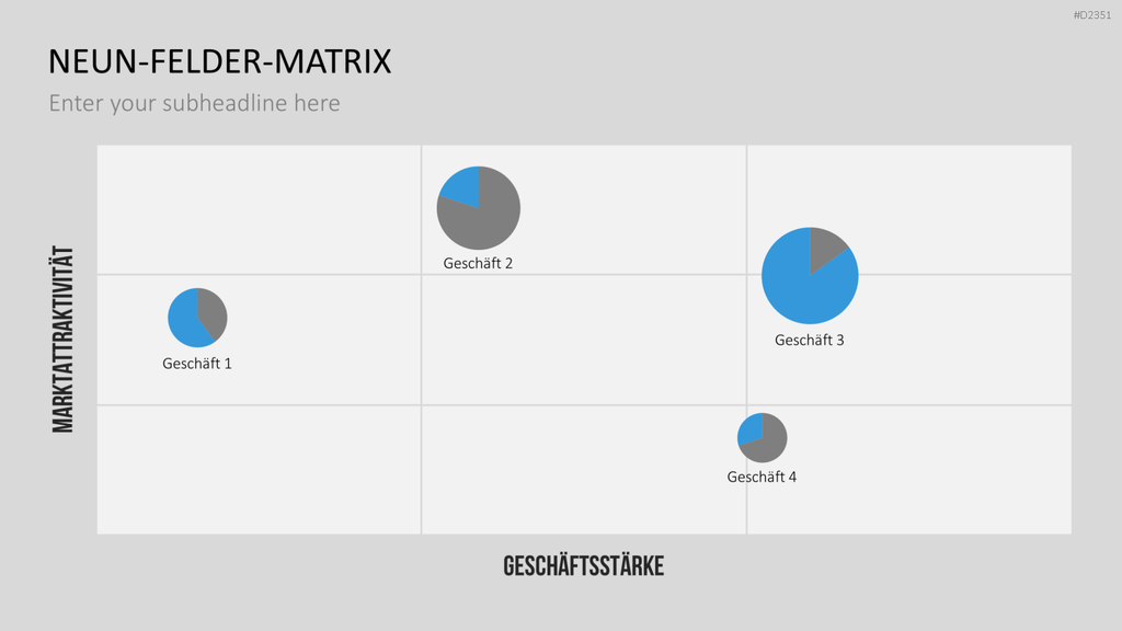 Neun-Felder-Matrix PowerPoint-Vorlage