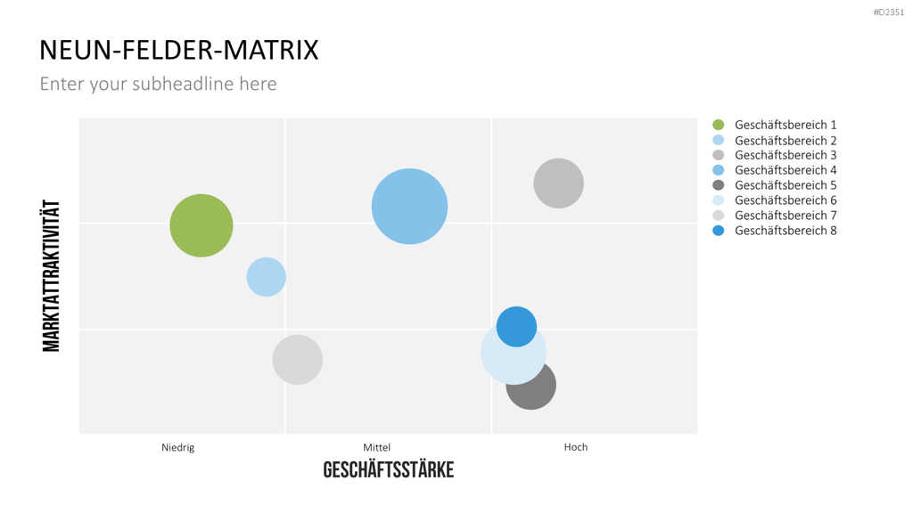 Neun-Felder-Matrix PowerPoint-Vorlage