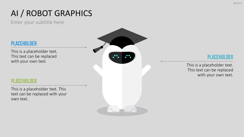 KI/ Roboter-Grafiken PowerPoint-Vorlage