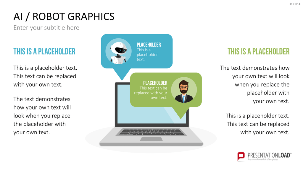 KI/ Roboter-Grafiken PowerPoint-Vorlage