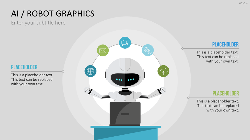 KI/ Roboter-Grafiken PowerPoint-Vorlage