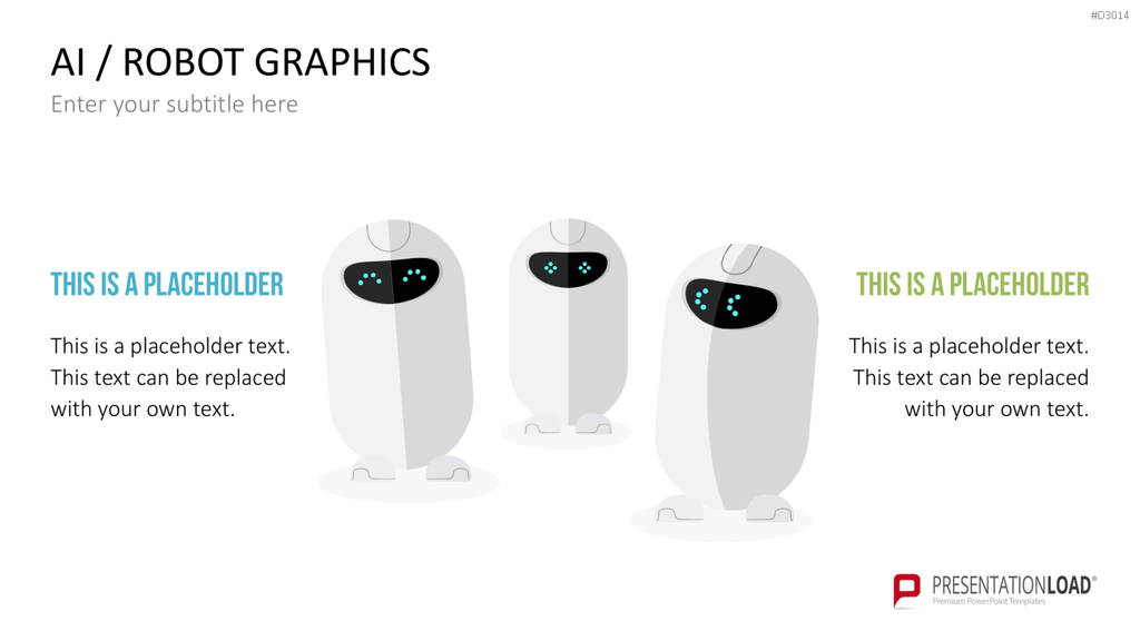 KI/ Roboter-Grafiken PowerPoint-Vorlage
