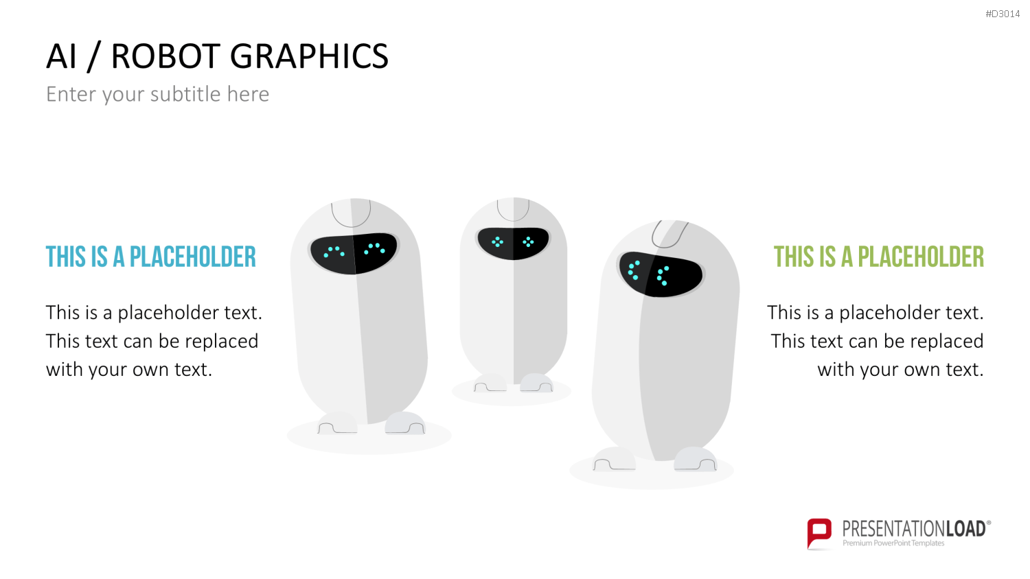 KI/ Roboter-Grafiken PowerPoint-Vorlage