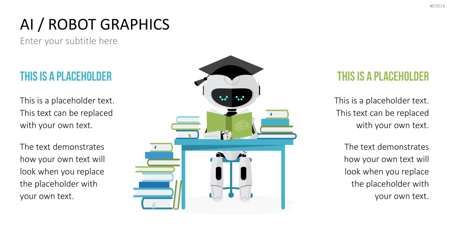 KI/ Roboter-Grafiken PowerPoint-Vorlage