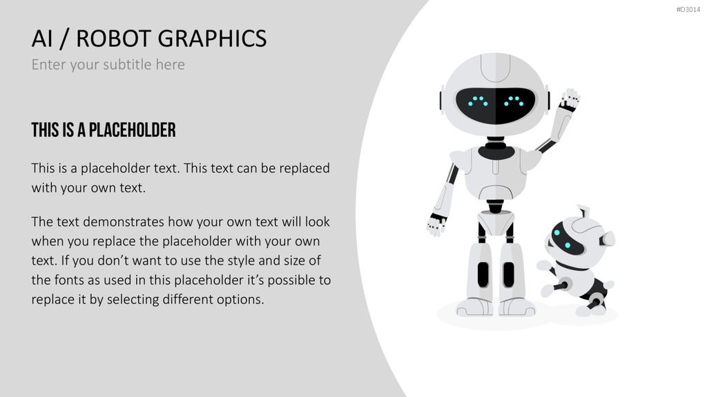 KI/ Roboter-Grafiken PowerPoint-Vorlage